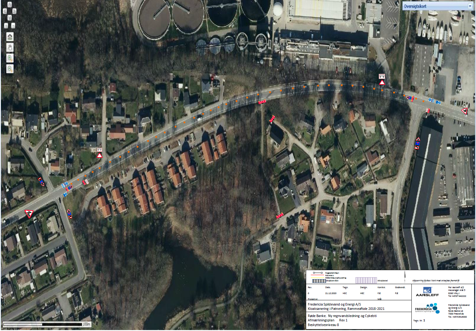 Afspærringsplan Røde Banke