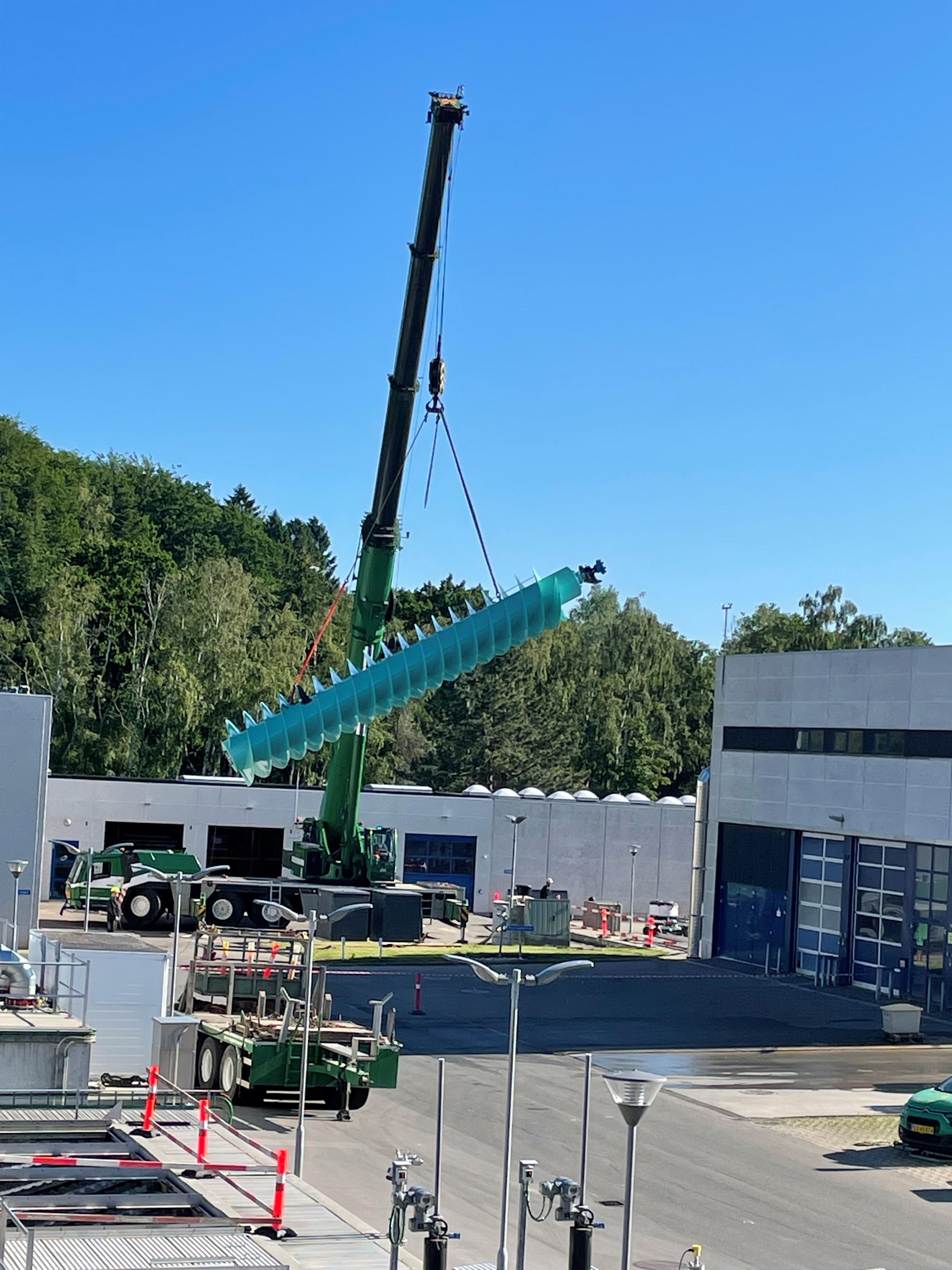 Ny snekke til indløb på renseanlægget