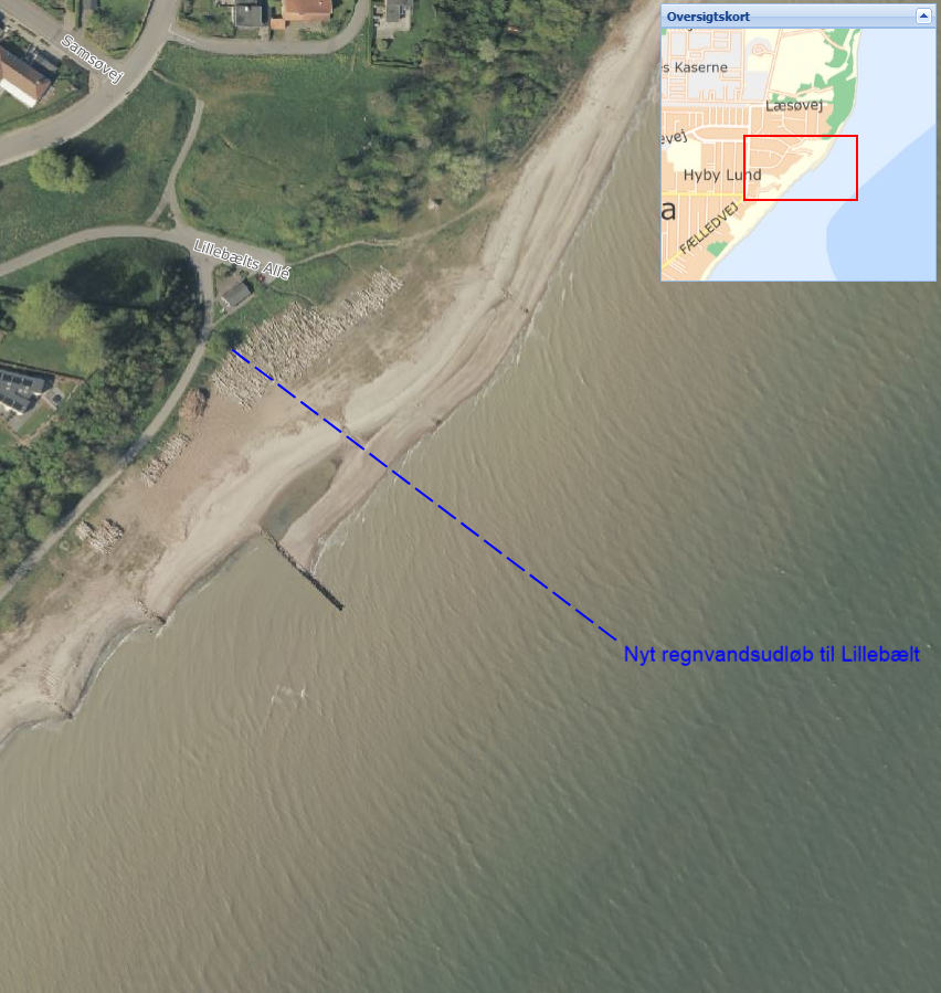 Strandstien oversigtskort