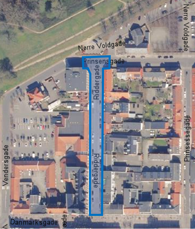 VI FORTSÆTTER MED AT ANLÆGGE EN NY REGNVANDSLEDNING I RIDDERGADE