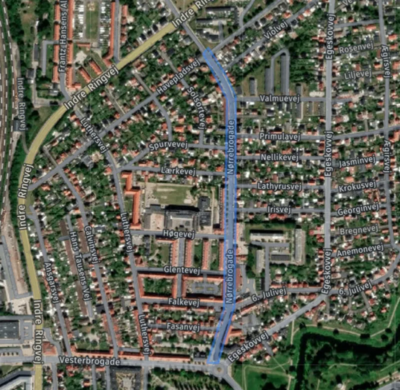 Billede Nørrebrogade Gravearbejde